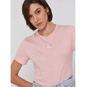 Calvin Klein dámské růžové tričko - L (TA9)